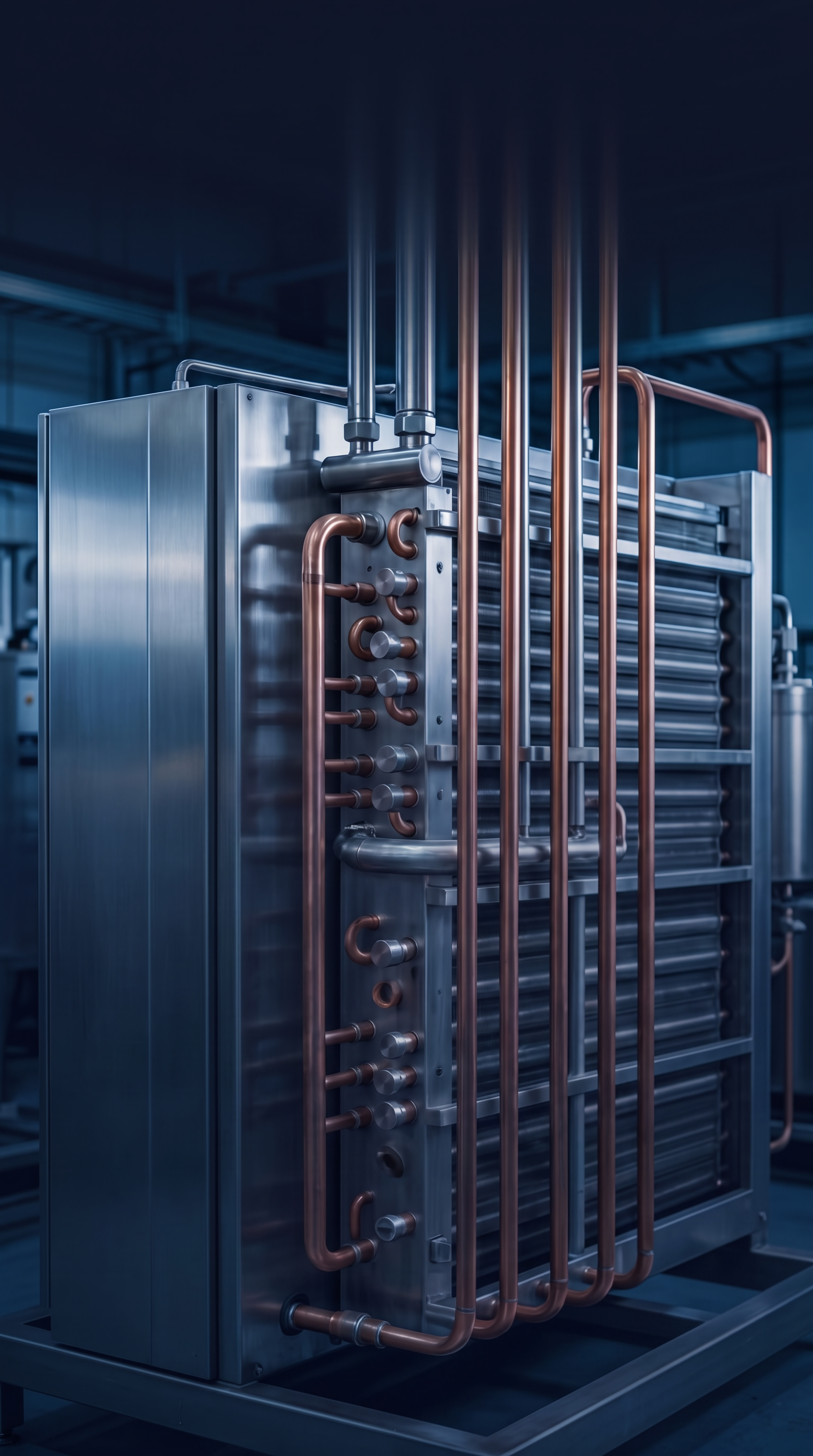 Premium commercial refrigeration equipment with copper piping